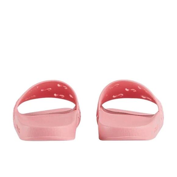 Gucci Sandal Size 39/ 9 Rubber Laser Cut GG Slide Slipper Rose Pink NWB - Picture 3 of 10